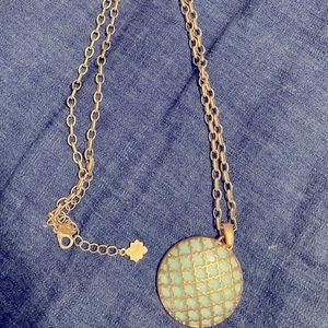 Lia Sophia Kiam Family Necklace - Sea Foam Pendant